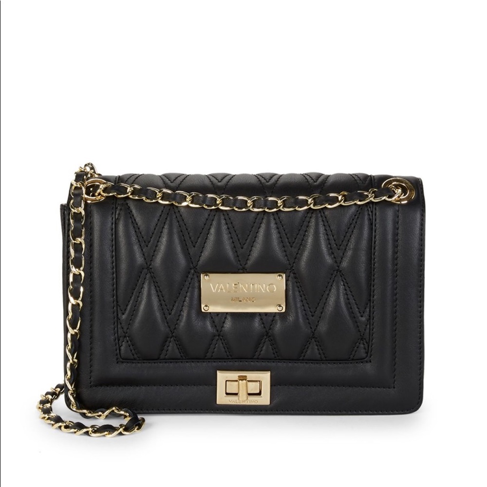 Mario Valentino Quilted Shoulder Crossbody Bag